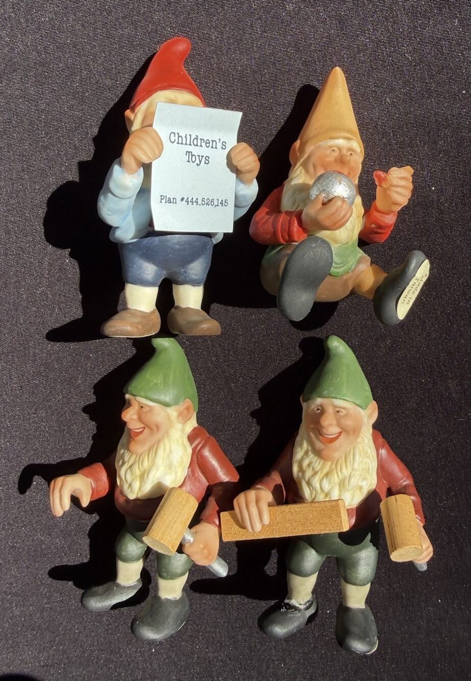 Hallmark Toymaker Elves Collection Set of 4 Emil, Hans, Kurt 1997 -LO11/1